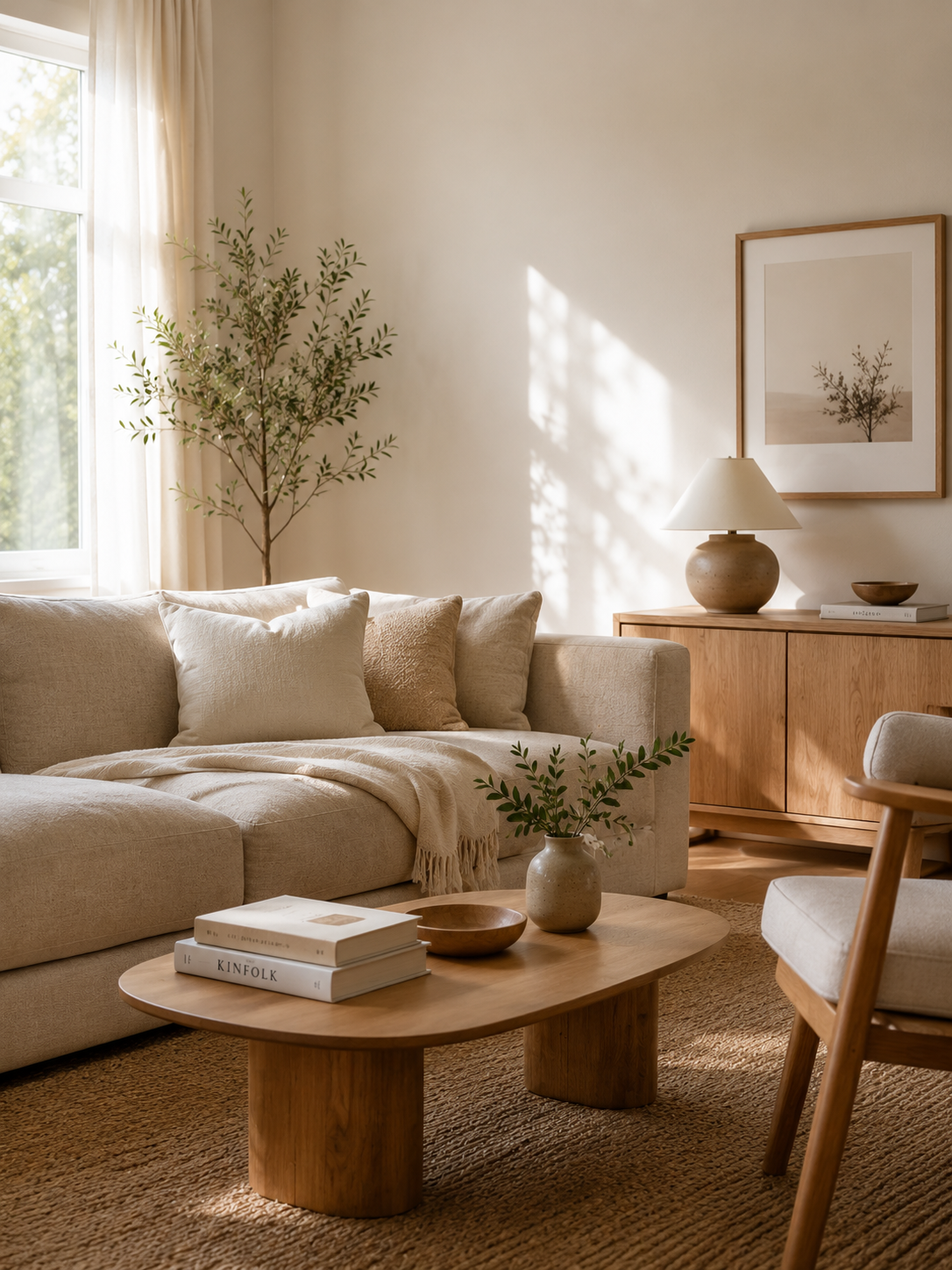 Clean minimal home interior